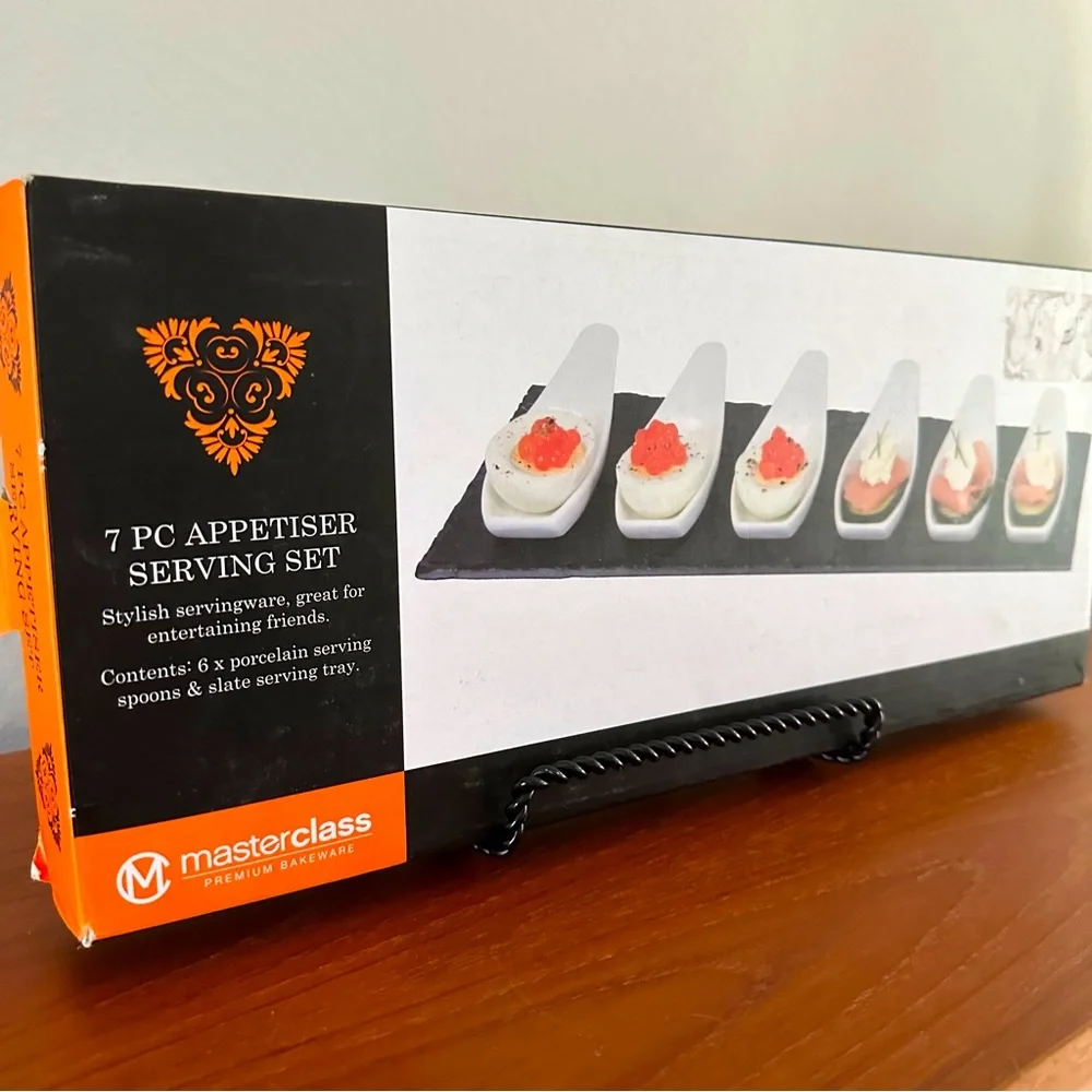 NIB - MasterClass Appetizer Servers w/ Slate Tray